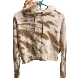 Tie dye cropped hoodie